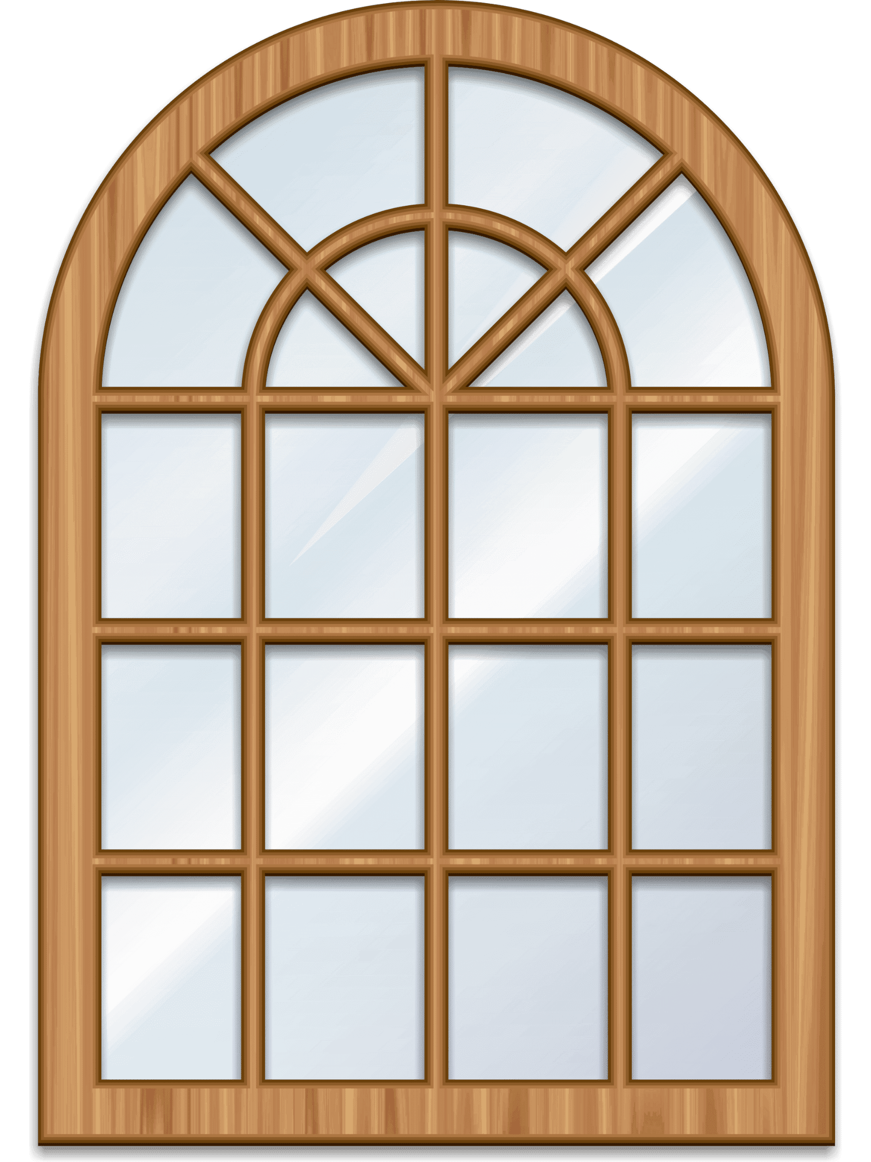 wooden glass door design