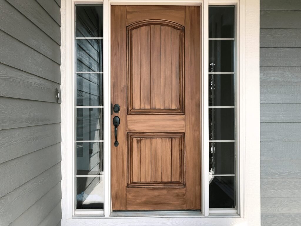 Wooden flush main door design