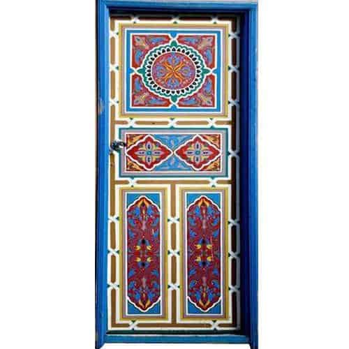 Traditional painted door