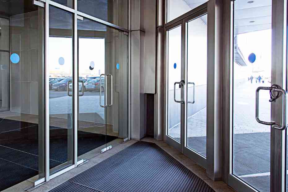 main door attached glass design aluminium